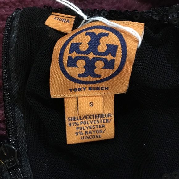 SOLD!!!NWOT! Tory Burch Sequin Midi Dress w/ 3/4 Sleeves. - Picture 6 of 7